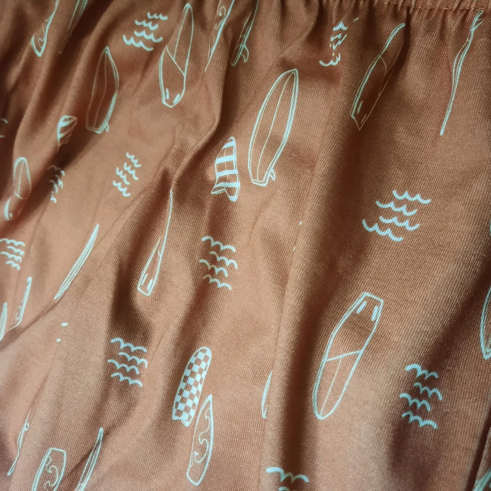 Cat Jack Pajamas Set Surfboard Tie Dye Tank Top Shorts Size 6/7 Boy's NEW